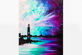 Paint Nite: Galaxy Lighthouse III